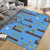Mario Level Scene Area Rug, Mario Fan Cozy Carpet, Ideal Gift.chl