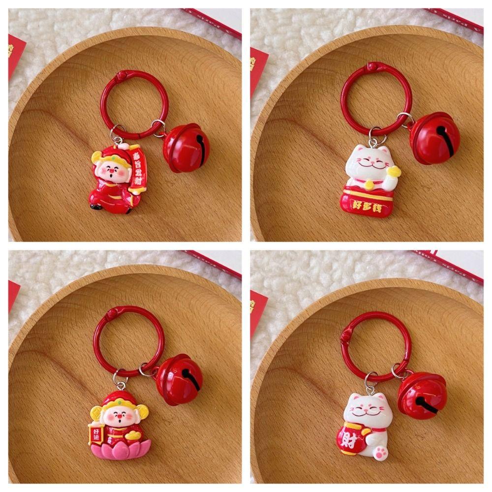 Kawaii Plutus Cat Keychain The God of Fortune The God of Wealth Keychain Unisex