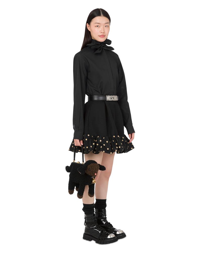 MOSCHINO Polka Dot Blend Miniskirt