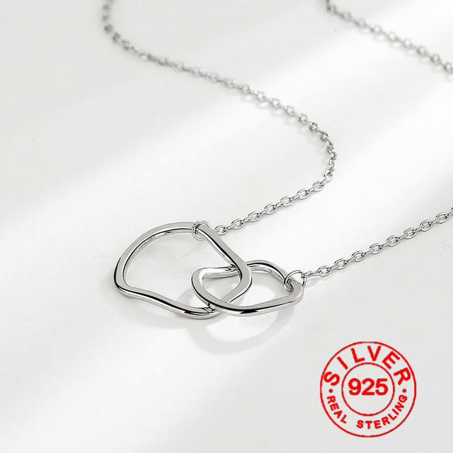 

Silver Necklace For Women Circle Shape Gold Plated Trendy O Chain Chocker Chirstamas Gift Fine Jewlery 40cm