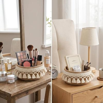 Basket for Makeup And Perfumes, Practical Decorative Organizer The Dining Room, Office Or