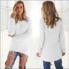 Women's Sweater Pullover with Long Sleeves and Round Neck Sweater