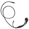 -ABHW 1T6 Waterproof Cable 9 Pins For Julet Ebike Extension Cable Electric Bicycle Connectors For Throttle, Brake, Display