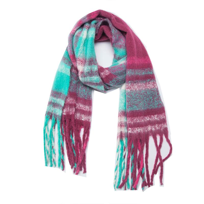 Imitation Cashmere Women Scarf Winter Lady Plaid Scarve Pashmina Thick Wrap Shawl Mujer Femme Foulard Bufanda Stoles Cachecol