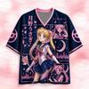 26 Camiseta de Malla Anime Sailor Moon Estampado Tsukino Usagi Cuello en V Manga Corta Camiseta para Mujer Hombre Ropa Urbana Harajuku Camiseta para Hombre