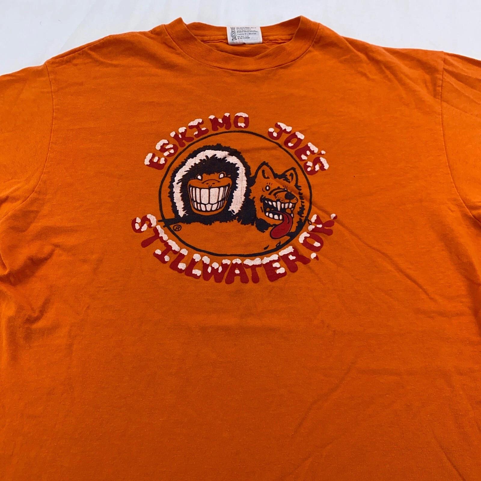 

винтаж 90-х ESKIMO JOE S STILLWATER OK. Футболка СРЕДНИЙ bar oklahoma M