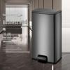 Shiyi 40L Stainless Steel Foot Pedal Trash Can