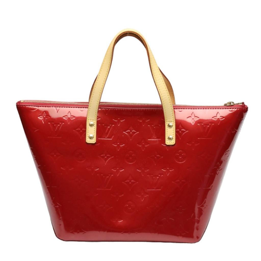 LOUIS VUITTON Vernis Belvee PM Handbag Vernis Pomdamul Women M93583 Used