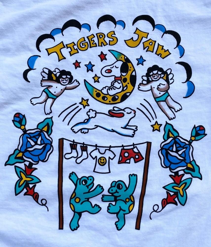 

Tigers Jaw Группа Белая Футболка с Коротким Рукавом Унисекс Хлопковая Размер S-5XL M615 Унисекс Футболка XXXXL
