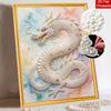 Handmade Exquisite Chinese Dragon Pearl DIY Painting Creative Interior Wall Art Fine Gift For Household Home Space Beautification Display Decor