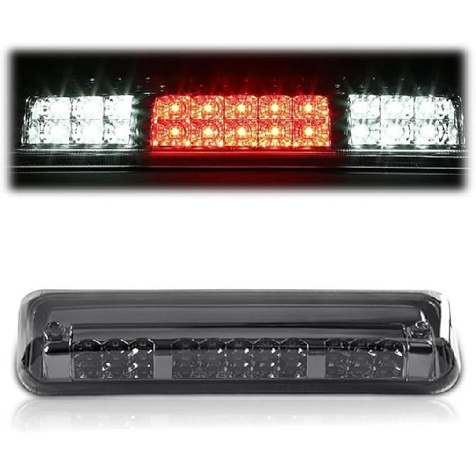 PIT66 3Rd Brake Light Compatible With 2004-2008 Ford F150 High Mount Center Rear Roof Third Cargo Light Parking Light Halogen Clear/Red Lens Tercera