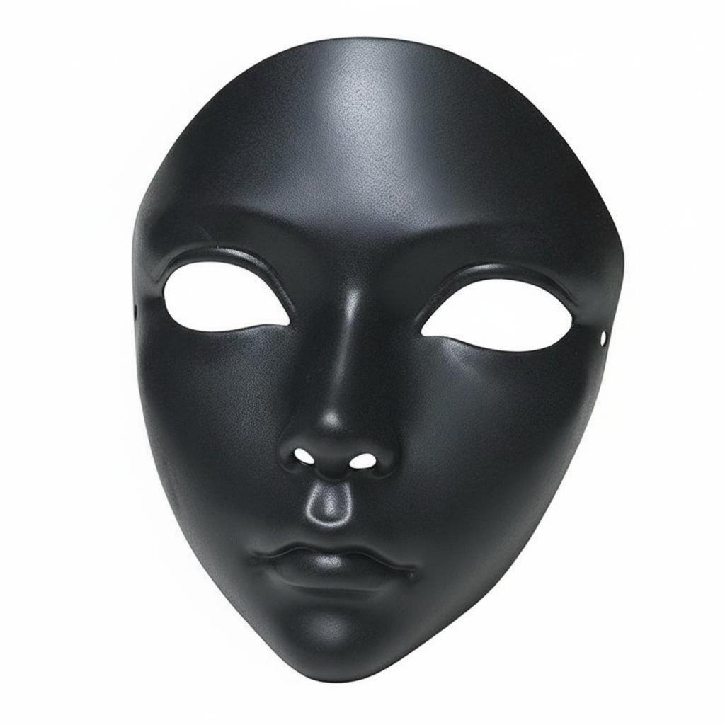 Paintable Half Mask Ready to Paint DIY Opera Even Surface for Cosplayers