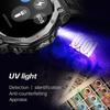 2026 New Flashlight-UV Light Smart Watch 5ATM Waterproof 1.43 Inch AMOLED Heart Rate 100 Sport Modes Bluetooth Call Smart Watch