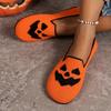 2025 New Women's Halloween Pumpkin Print Breathable Shoes