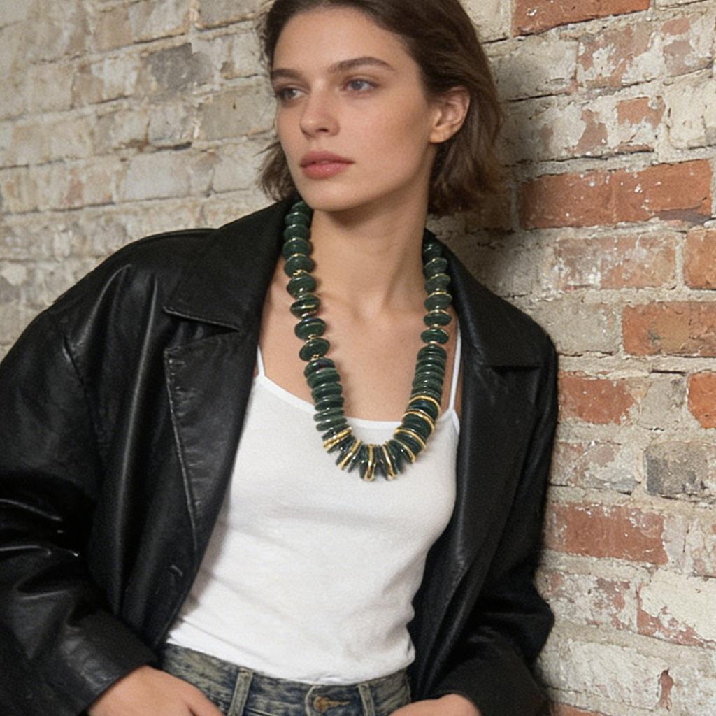 Personality Trends: Bohemian Vintage, Beaded Long Necklaces, Sweater Chains, Exaggerated and Versatile Casual Necklaces
