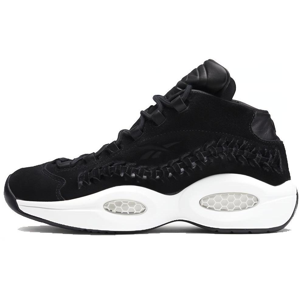

Reebok Question Mid Hall Of Fame Black Braid v72718 40.5