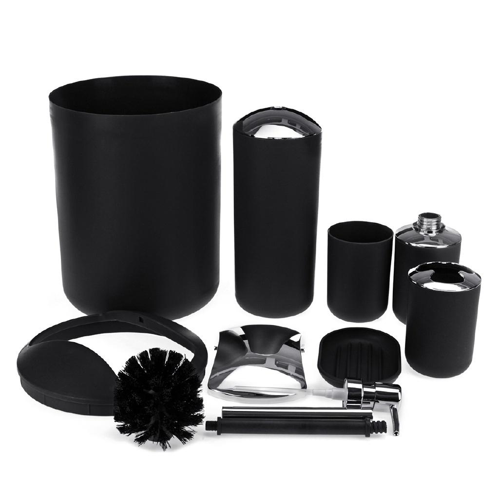 6 In 1  Bathroom Wash Set Bathroom Plating Six Sets of Soap Dispenser/Toothbrush Holder/Glass/Soap Box Bathroom Supplies