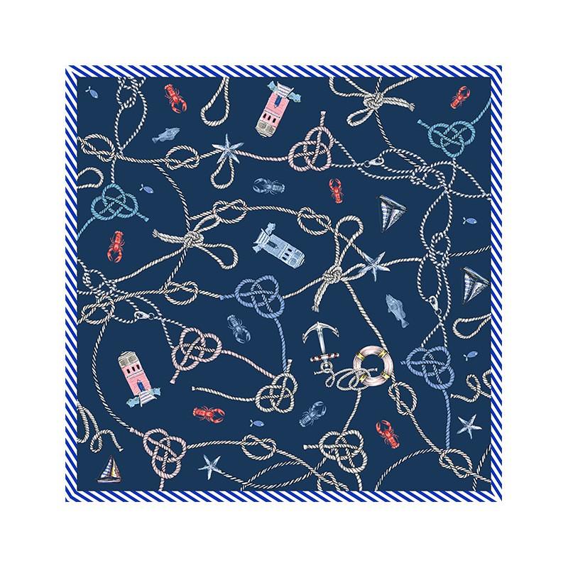 Womens 70cm Silk Square Scarf Fashionable Printed Neckerchief Premium Gift Her