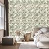 Abstract circles wallpaper in retro style for living room and bedroom 50x1000