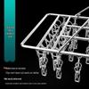 Rotating Stainless Steel Sock Drying Rack with Anti-Drop Pegs for Home and Dormitory Use