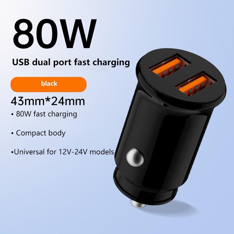 100W Autolaadija Kahe Pordiga Ülikiire Laadimise Adapter Kiirlaadimine Pd Qc 3.0 iPhone'ile Samsungile Xiaomile Huaweile Autoadapter