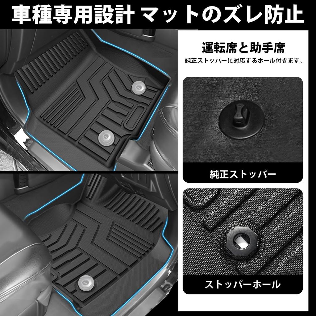 Jiooy Toyota Land Cruiser 250 Series Floor Mat Second Mat Step Mat Luggage Mat Land Cruiser250 3d GDJ250W TRJ250W Waterproof High Edge Dirt Prevention