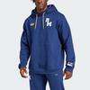 Adidas Originals Vrct FW24 Real Madrid Logo Letter Warm Hoodie Men Hoodies Navy-Blue JF2584