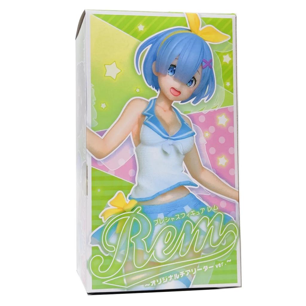 23CM Rem Figure Ram Cheerleading Swimsuit Re Life In Different World From Zero Anime Model Toy Doll Boxed Two Style A PVC Kid Friendly Entertaining