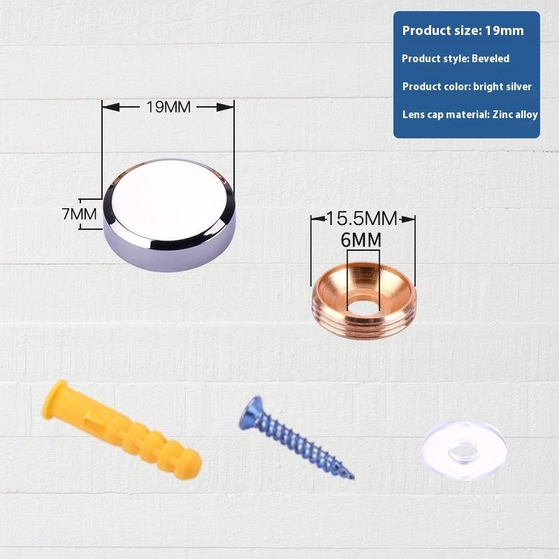 4PCS Nails Decorative Cover Advertisement Fixing Screw Glass Fastener Stainless Steel Advertising Screws Mirror Hardware