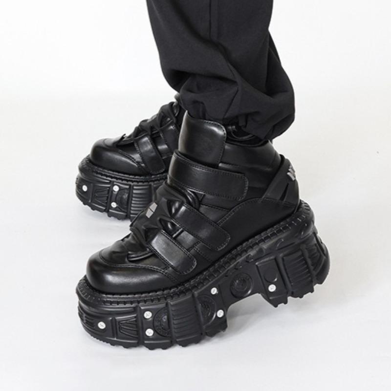 Fashion Shoes for Men New Ultra-thick-soled Couple Sneakers Men Women High-top Leather Casual Sneakers Anime Men Shoes Zapatillas Hombre