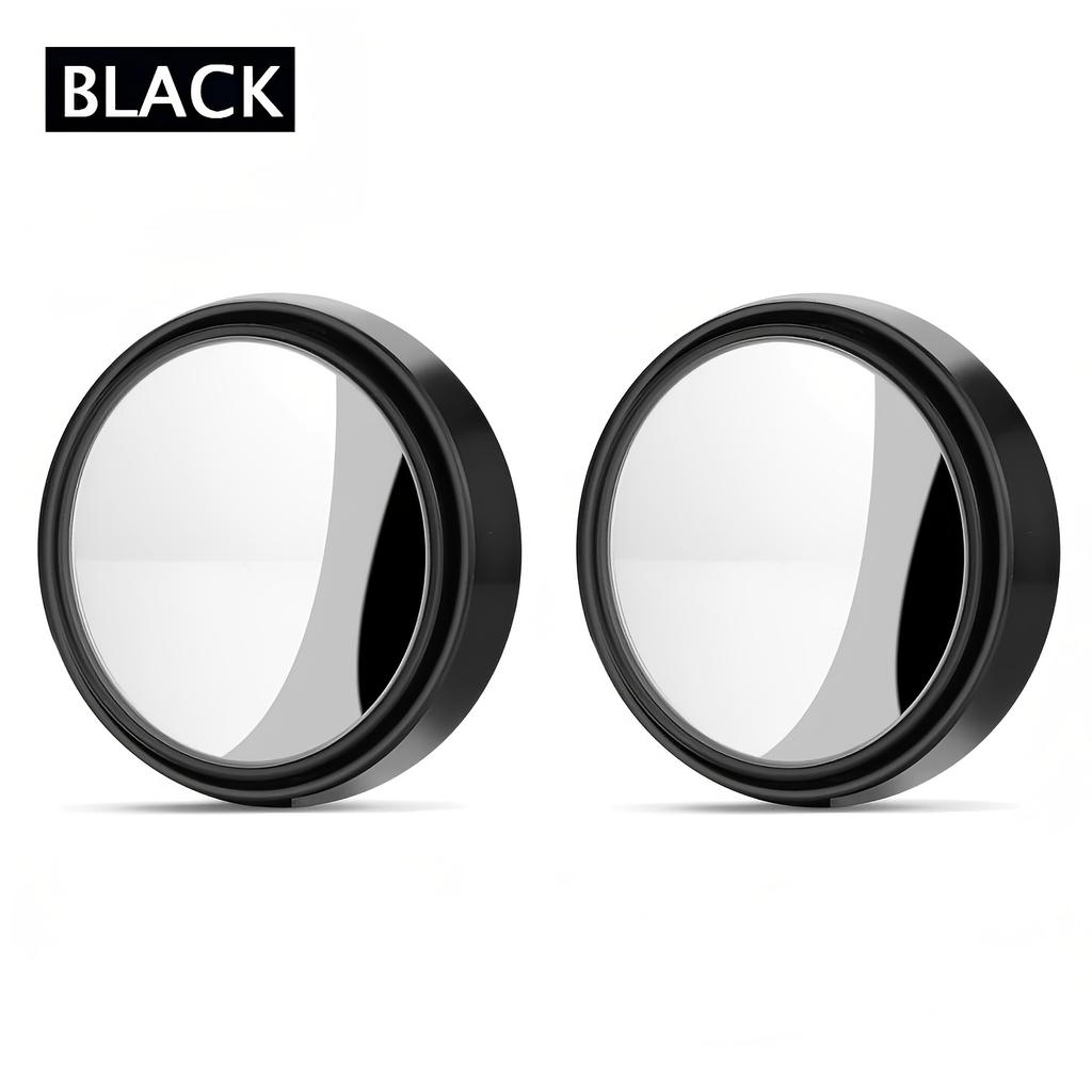2-piece Set of 360 Degree High-definition Circular Car Rearview Mirrors, Reverse Blind Spot Rearview Mirror Auxiliary Mirror