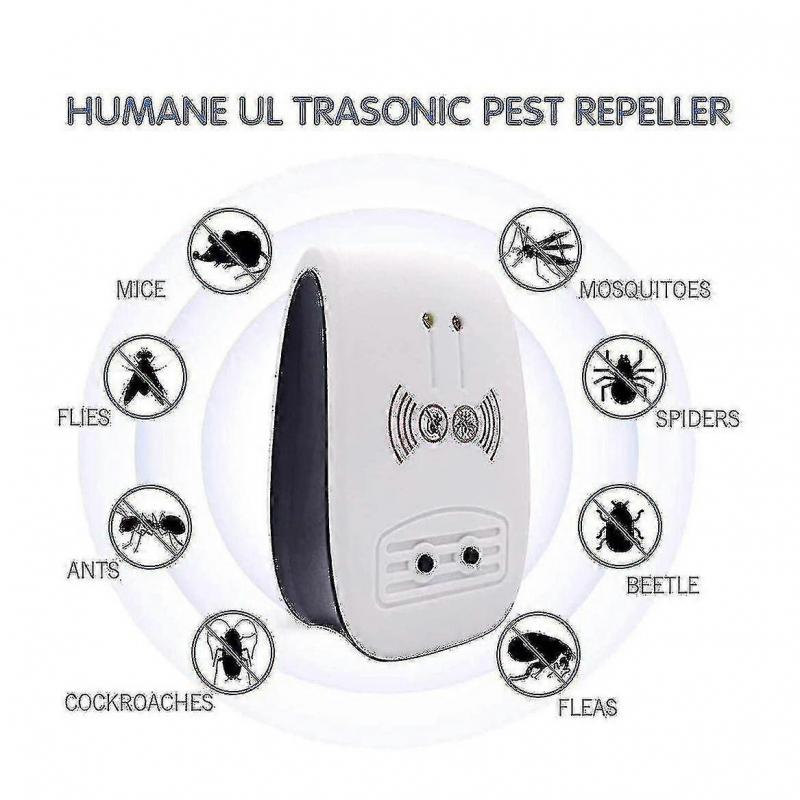 2 st Elektronisk stinkbaggeavvisare för insekter möss myggor, eu-kontakt