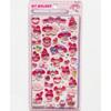 Cute Anime Hellokitty Kuromi Cinnamoroll 3D Sanrio Stickers Transparent Jelly Crystal Decorative Sticker Phone Case DIY Kids Toy