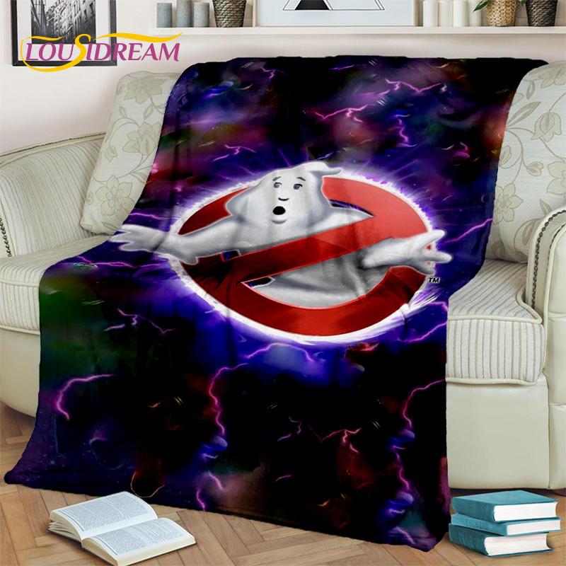 

Одеяло G-Ghostbusters с героями мультфильмов, мягкое фланелевое одеяло для дома, спальни, кровати, дивана, пикника, офиса, пешего туризма, отдыха, сна, подарок 75x90cm