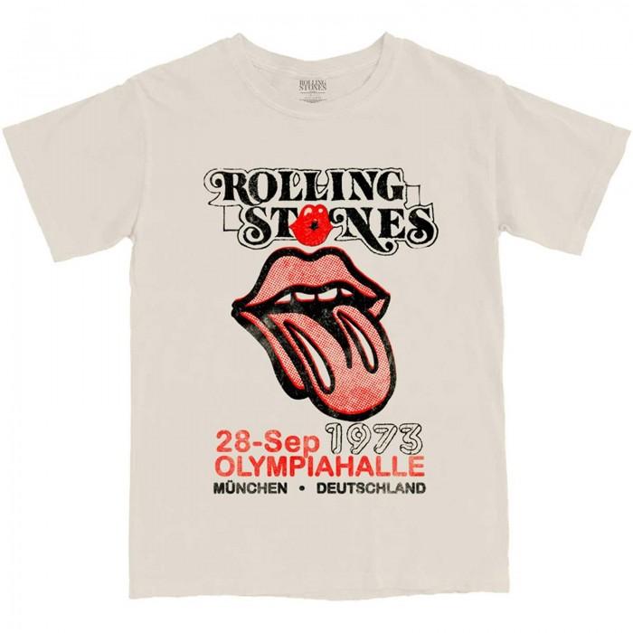 The Rolling Stones Camiseta Adulto Unissex Munique ´73 Algodão XL areia