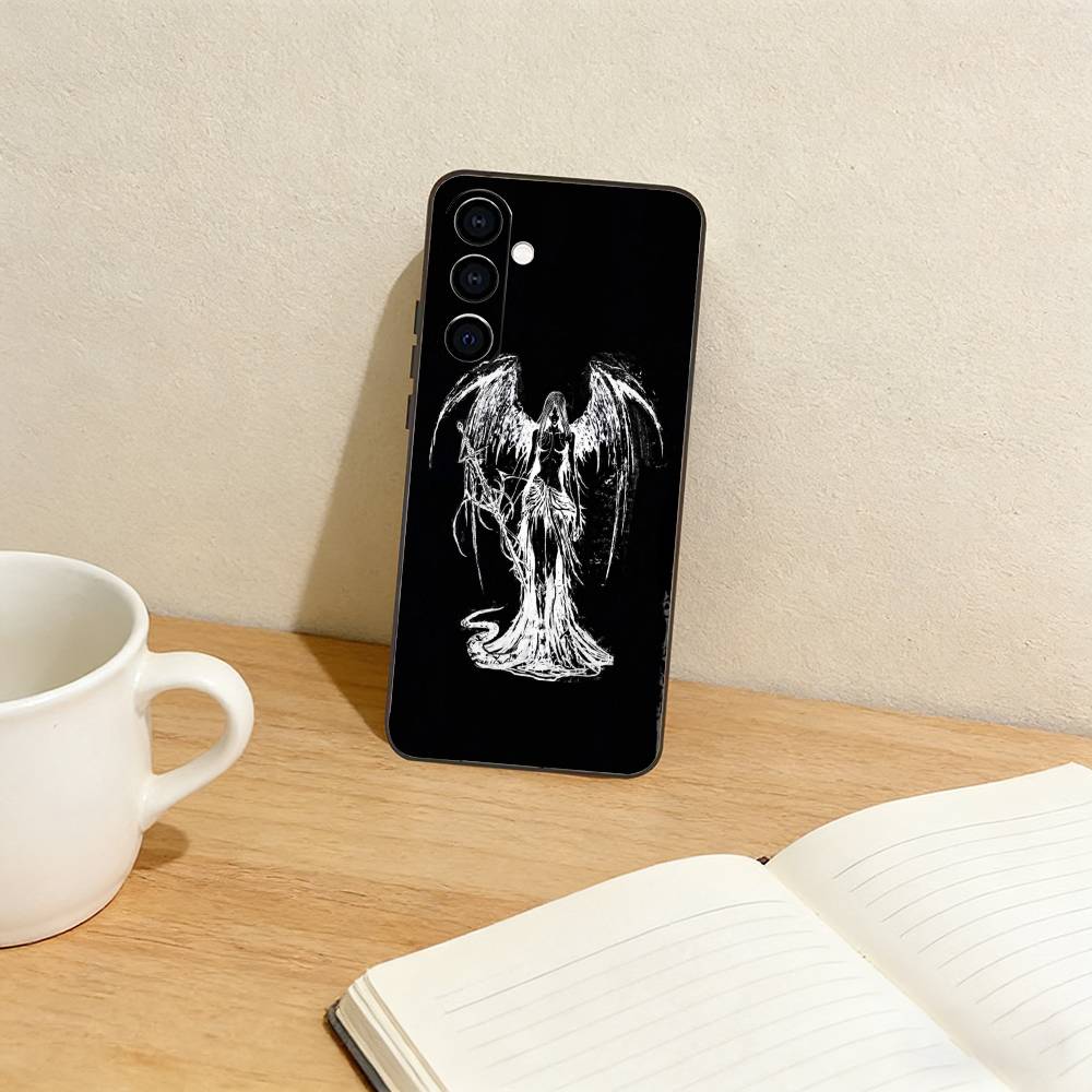 C-Gothic C-Cyber Sigil Phone Case For Samsung Galaxy A73,A72,A71,A70,A53,A52,A51,Others Soft Black Cover