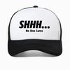 Shhh No One Cares Sarcastic Funny Novelty Breathable Baseball Cap Summer Outdoor Casual Mesh Trucker Hat Adjustable Snapback Hat