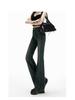 Damen High Waist Retro Schlagjeans - Herbstkollektion 2025: Dehnbare Schlankmachende Bodenlange Hose