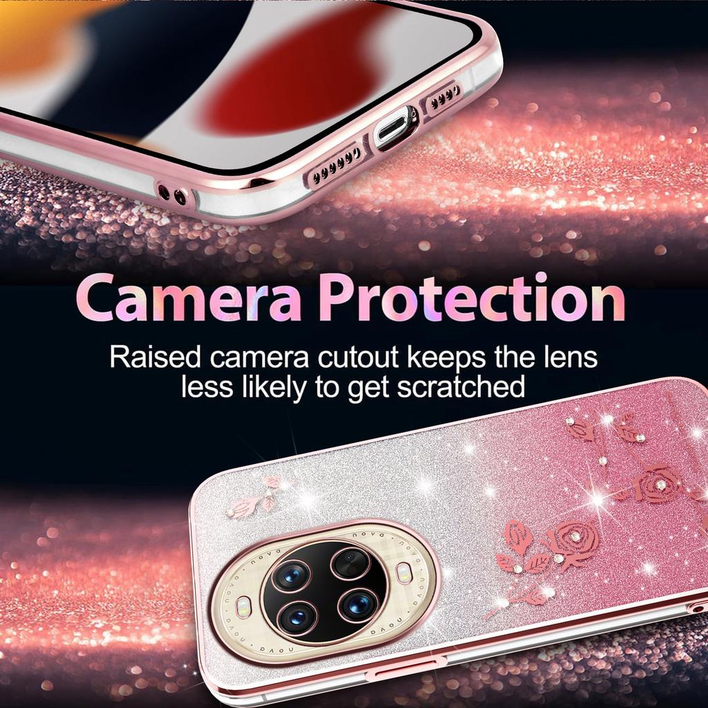 KADEM For Huawei Nova 14 Ultra 5G Case Flower TPU Flexible Gradient Phone Cover