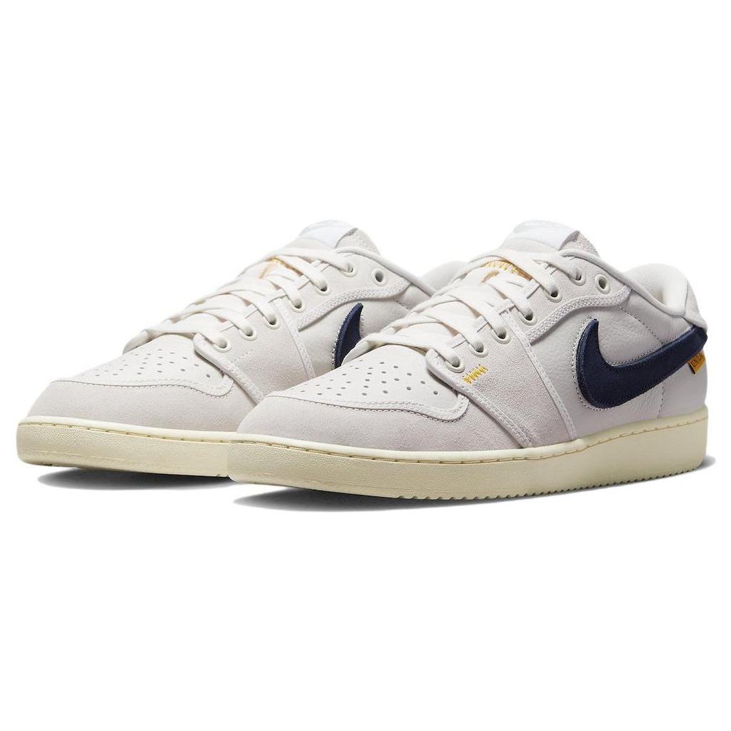 Union LA x Air Jordan 1 KO Low Sail Muslin Unisex Tenisky Krémová Neutrálně šedá DZ4864-100