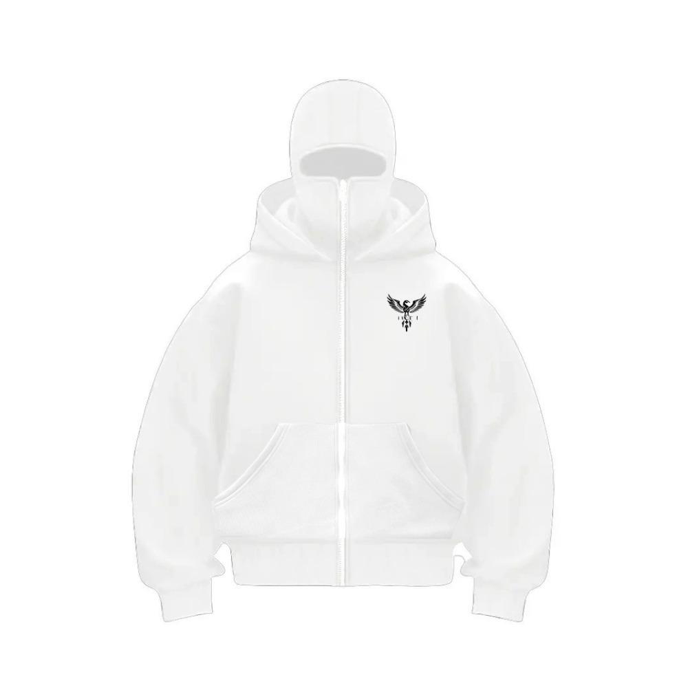 Men's Double-Layer Hoodie Plus Size Unisex Couple's Zipper Sweatshirt Fashion Printed Sweatshirt