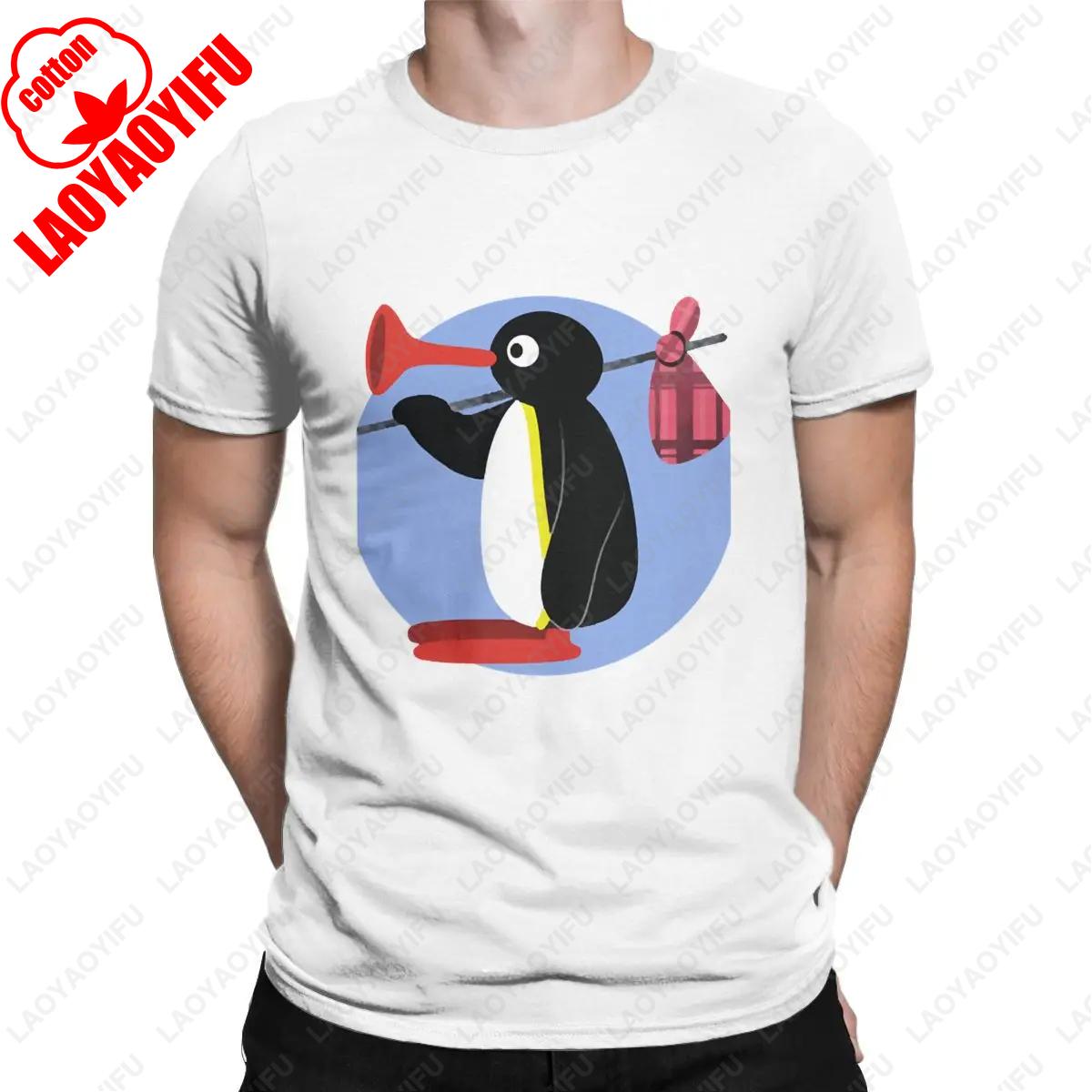 

Noot Noot Pingu Tshirt Men Women Cotton Vintage TShirts Round Neck Penguin Tee Shirt Harajuku Clothes Classic Printed Tshirt M