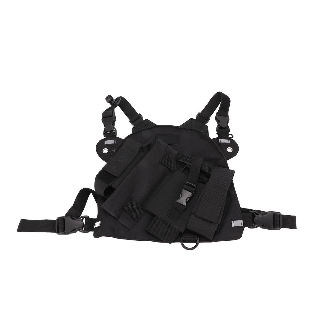 Radio Chest Harness Large Store Space Oxford Cloth Adjustable Chest Bag Universal for 2 Way Radio