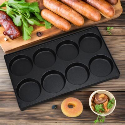 8-dołkowa forma do kiełbasek, odporna na rdzę, forma do jajek, taca, forma do domowego chleba francuskiego, odporna na zużycie, patelnia do mięsa, na większość kuchenek
