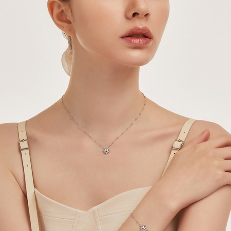 METROCITY JEWELRY M Basic Sterling Silber Weißes Armband A231SB9222WPA