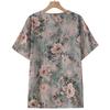 Blusas Elegantes de Talla Grande para Mujer 4XL-8XL Verano Tops Oversize Camisas Casuales de Manga Corta para Mujer