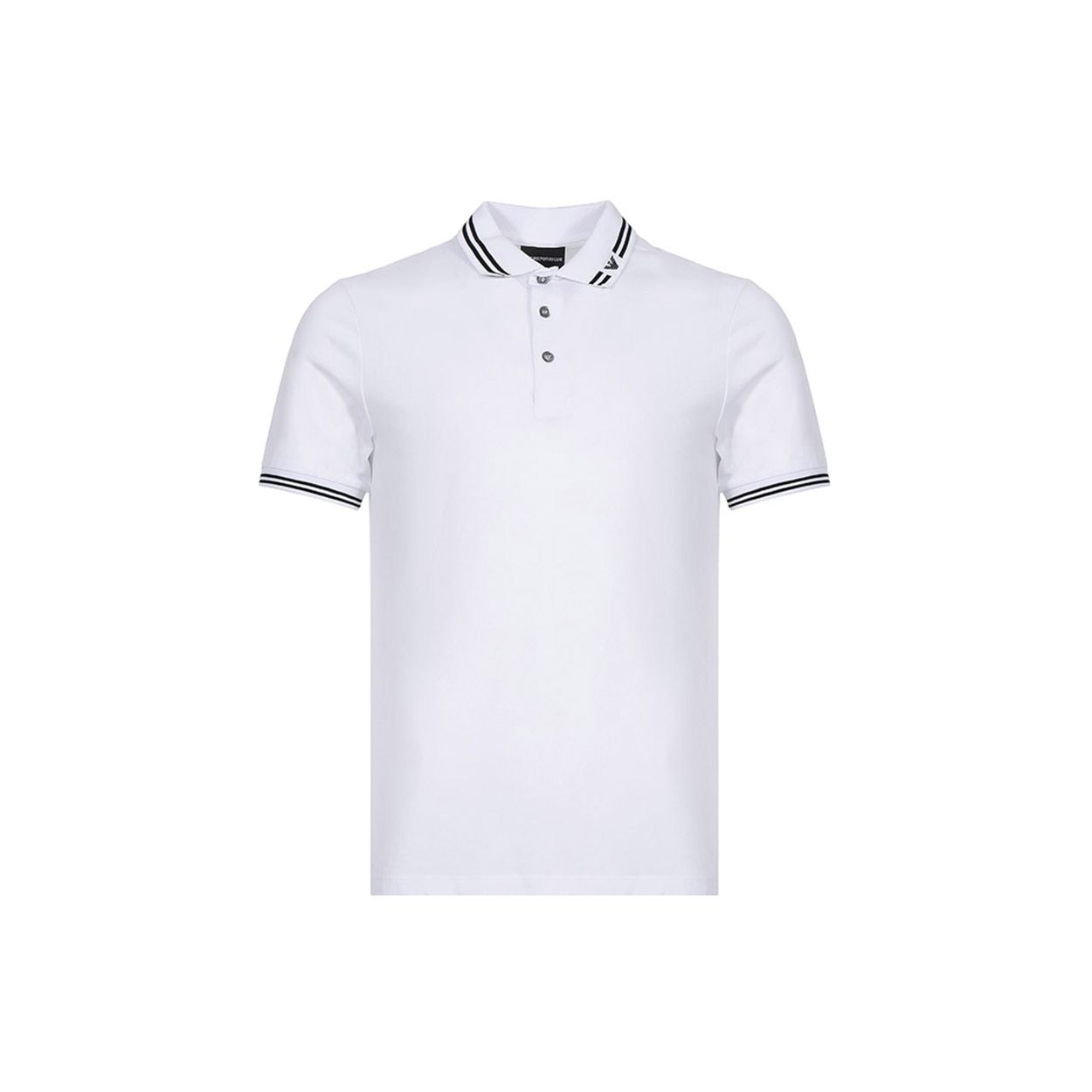 Emporio Armani Blended Short Sleeve Polo Shirt Men tops White 3G1FL0-1JBQZ-0100 XL