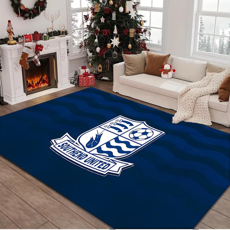 1PC rug Southend Crest Design Carpet, Chair Rug,Area Rug for Office Bedroom living rooms bedroom, Doormat decor Christmas fan gifts