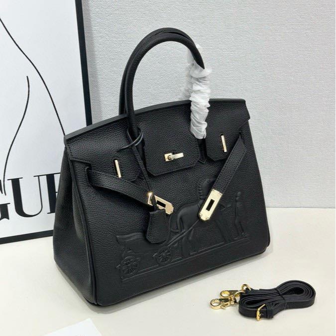 

24 Європейська та американська ретро сумка з головою коня, жіноча сумка зі справжньої шкіри, сумка-месенджер, універсальна сумка першого шару, сумка зі шкіри корови 2024 портативна 30x16x25cm чорний