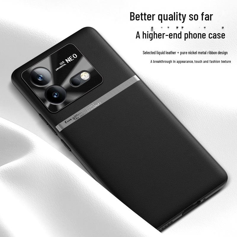 IQOO Neo8 Liquid Lederhülle: Fallschutz, Antifouling-Schutzhülle Einteiliges Schiff verfügbar